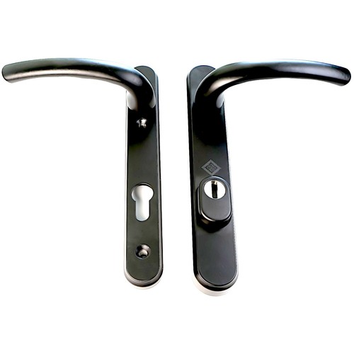 Schwarz türdrücker pvc - schwarz, pas
