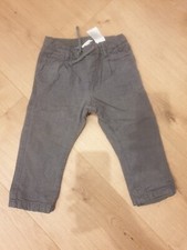 Stoffhose Gr. 80 H&M Grau Kariert 