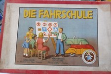 Die Fahrschule - ca.1955,DDR, Brettspiel