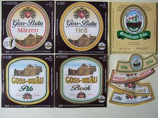 4 Bier-Etiketten - Brauerei