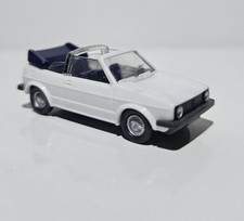 Wiking H0 1:87 H0 VW VOLKSWAGEN GOLFI 1 CABRIO Farbe WEISS INNEN BLAU