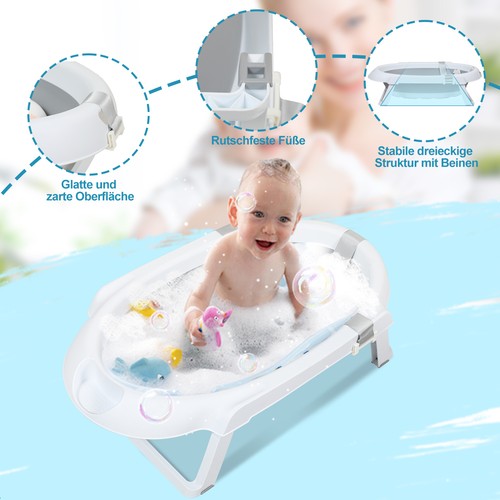 Baby badewanne grau silikon - baby,