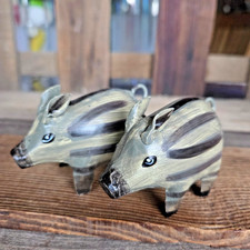 2 x Schweine 6 x 5 cm Metall