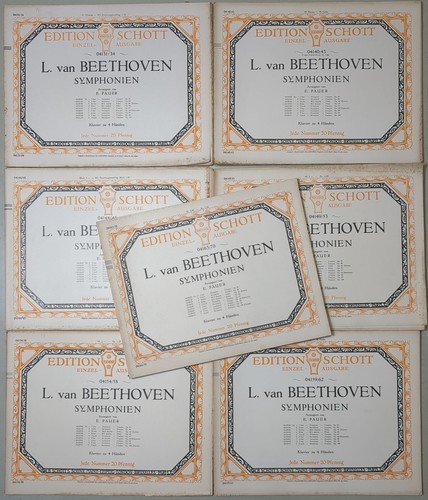 Noten symphonien 4 - symphonien, 4-9