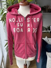 Hollister Damen Sweatjacke Strickjacke Hoddie Gr. M Pink