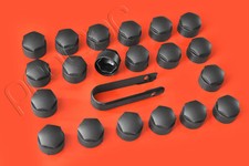 ??  20x VAG Radschraubenkappen Zierkappen Radbolzenkappen schwarz 4M0601173E