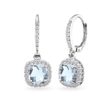 925 Silber Blau Topas