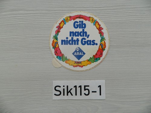 Aral aufkleber gib nach - aral,