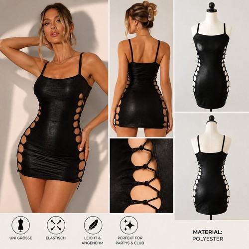 Damen minikleid schwarz - damen,