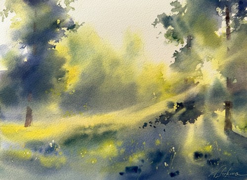 Original aquarell gemälde - original,