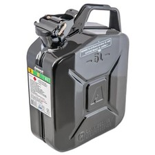 Benzinkanister Dieselkanister Metallkanister, 5L, schwarz