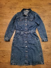 Esprit Jeanskleid Gr. S 36/38 langarm dicker Denim Stoff auch für Winter wie neu