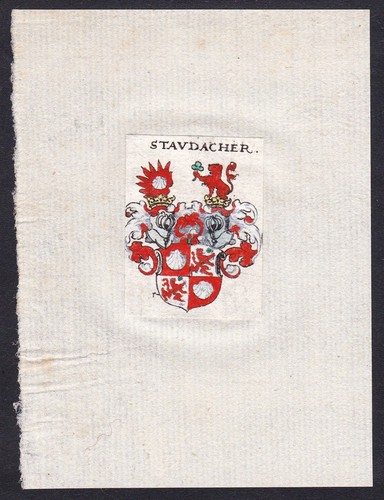 Staudacher wappen coat arms - staudacher,