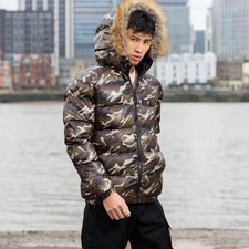 Camouflage Puffer Jacket with