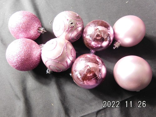 Christbaumkugeln rosa stück - christbaumkugeln/rosa/8,
