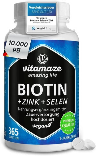 Biotin 10000mcg with - , zinc