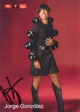 JORGE GONZALEZ Autogramm Karte