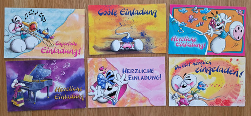 Diddl einladung postkarten - diddl,