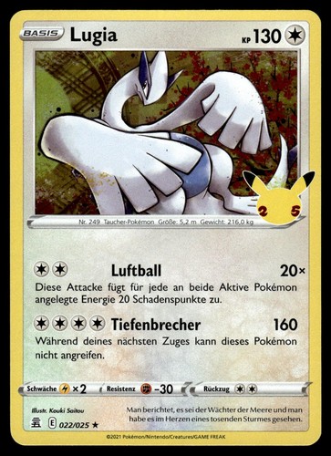 Lugia 022 025 - 022/025, rare