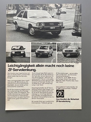 1980 servolenkung audi - zf,