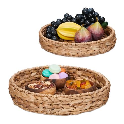 Tablett set rund - , 2-teilig
