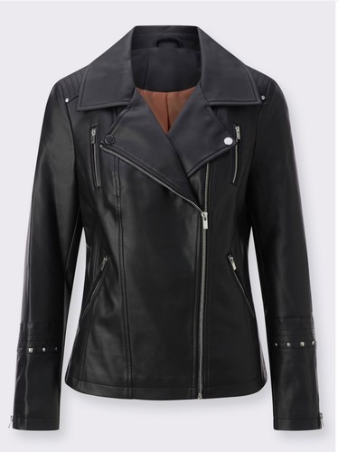 Damen lederjacke biker - damen, biker-look