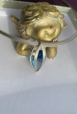 Schmuck Pierre Lang   Anhänger silber blau - Kristall  Luxus Edel w. Neu 