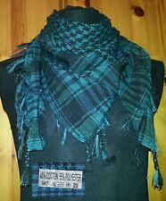 Pali Tuch/Schal Halstuch mit Geometrisches Muster+Franzen⭐petrol(blau/grün)⭐NEU