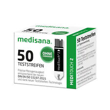 medisana 50x Blutzuckerteststreifen zur Blutzuckerselbstbestimmung MediTouch2