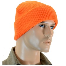 Orange Winter Watch Cap -