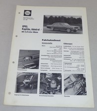 Shell Schmierplan für Opel Kapitän / Admiral A mit 2,8l Motor Stand 06/1967