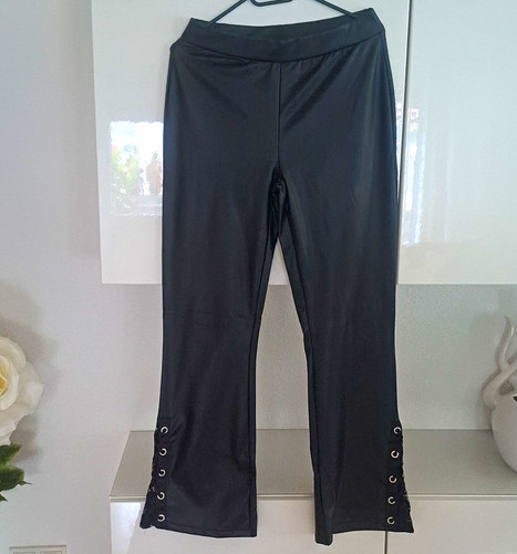 Damen kunstleder leggings - kunstleder,