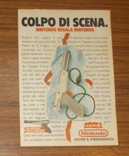 Seltene Werbung Nintendo Entertainment System NES ZAPPER Italien 1988