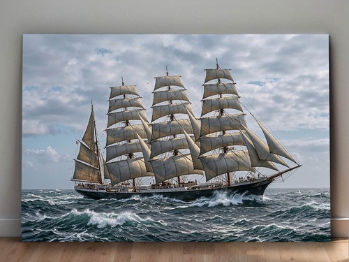Segelschiff leinwandbild meer - segelschiff,