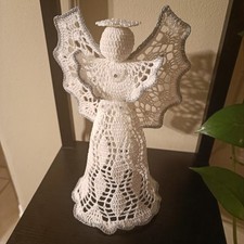 Engel Weihnachten Hand Gehäkelt Geschenk Dekoration 26 Cm