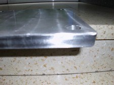 2Stück Ankerplatten Bodenplatten Fußplat. Eisenplatten Edelstahl VA  mit Bohrung