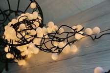 180-er XXL Partylichterkette Gartenlichterkette Lichterkette Kugeln außen innen