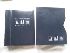 Post /Leuchtturm Ring Ordner + Schuber mit ca. 20 feste Einlegefolien A4