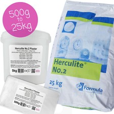 Herkulit Nr. 2 Gips Fest Stein Gießpulver Weiß 2D Druck & 3D Gussteile