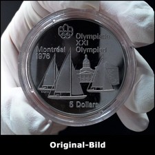 Kanada $ 5-Sammlermünze 1973 „Regattasegeln in Kingston“ [Silber 925, PP)