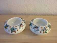 2 Arzberg Teelicht- Tischlichthalter Weihnachten "Sternenthaler"