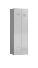 Putzspind-Universalschrank Metall 2 Abteile 180 x 60 x 50cm grau