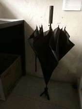 Stockschirme Regenschirm schwarz Ständer Montage am Schirm automatik Alte Leute