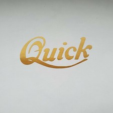 Aufkleber * NSU * Quick * gold * Sticker Logo Abziehbild * Oldtimer Motorrad