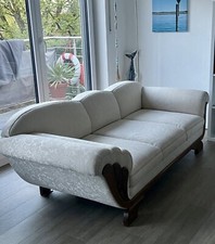 Sofa Chaiselongue Recamiere Ottomane Antik Couch Beige ivory