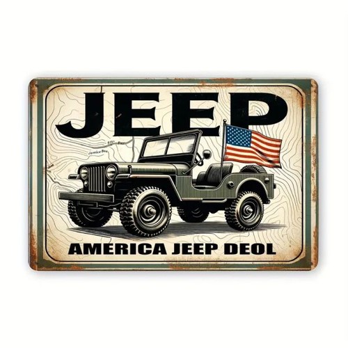 Blechschild jeep army - blechschild,