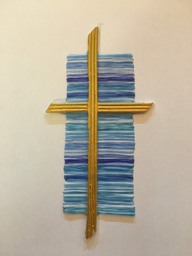 Verzierwachs kreuz gold - verzierwachs,