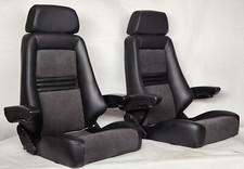 RECARO SPECIALIST S PAAR Armlehne Echtleder Schwarz und Alcantara