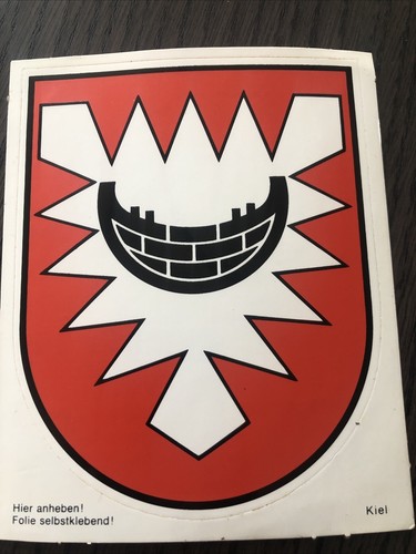 Kiel stadtwappen aufkleber - kiel,
