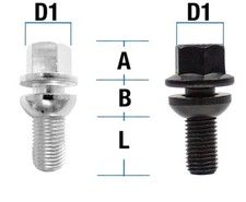 Radschraube M15 x 1,25 x  28 -